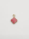 14k Gold pendant - Red Clover