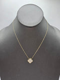 14k Gold Necklace - Clover