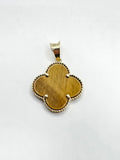 14k Gold pendant - Gold Clover