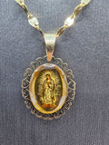 *Special Set* 14k Gold Chain w/pendant - Virgin Mary