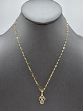 *Special Set* 14k Gold Chain w/pendant - Heart & Infinity