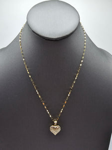 *Special Set* 14k Gold Chain w/pendant - Heart