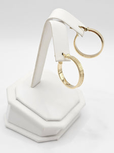 14K Gold Earrings - Huggie Hoops