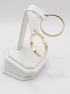 14K Gold Earrings - Huggie Hoops