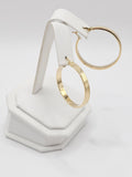 14K Gold Earrings - Huggie Hoops