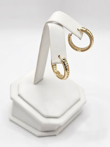 14K Gold Earrings - Huggie Hoops