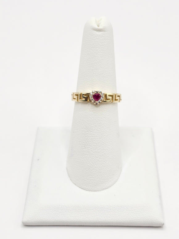 14K Gold Ring - Heart