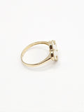 14K Gold Ring - White Clover