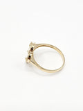 14K Gold Ring - White Clover