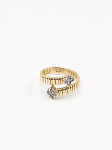 14K Gold Ring - Clover