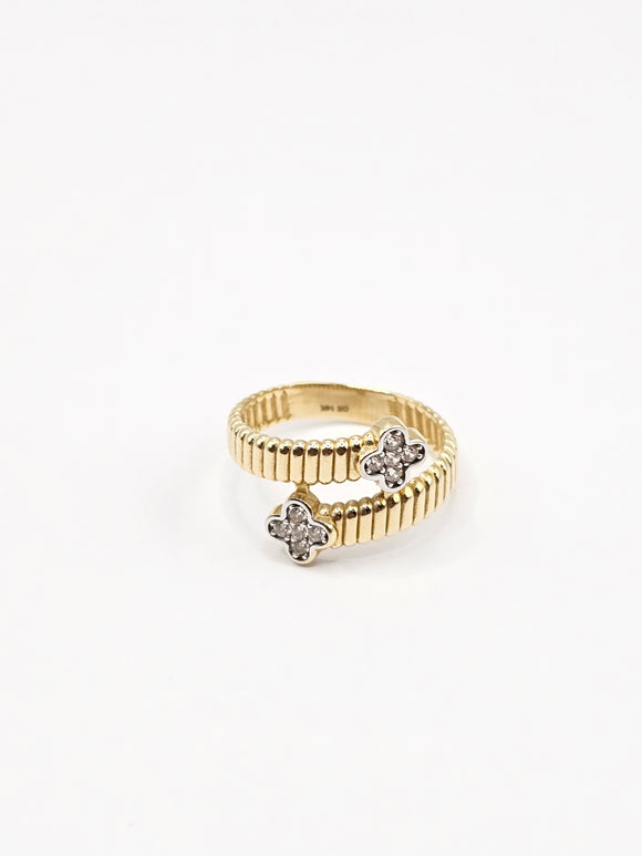 14K Gold Ring - Clover