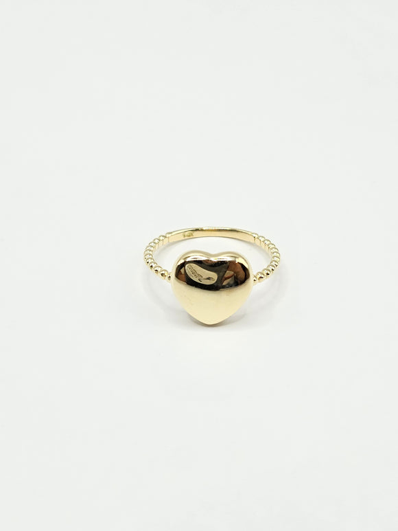 14K Gold Ring - Heart