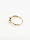 14K Gold Ring - White Clover