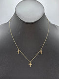 14k Gold Necklace - Cross