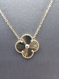 14k Gold Necklace - Gold Clover