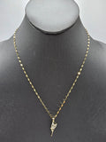 *Special Set* 14k  Gold Chain w/pendant - Flower