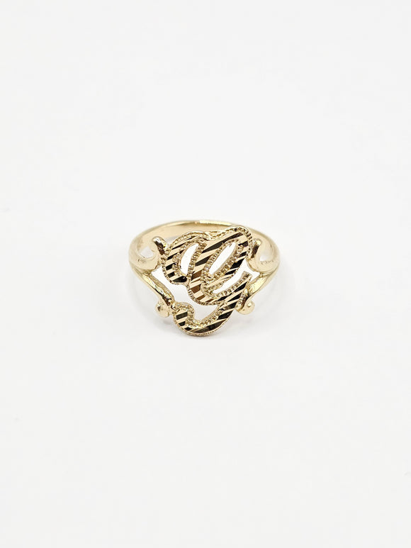 14K Gold Ring - Initial Letter