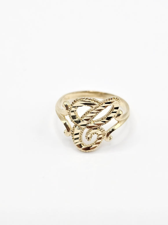 14K Gold Ring - Initial Letter