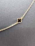 14k Gold Necklace - Black Clover