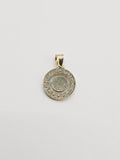 14k Gold pendant - Red Evil Eye