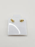 14K Gold Earrings - Blue