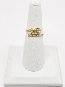 14K Gold Ring - Leaf