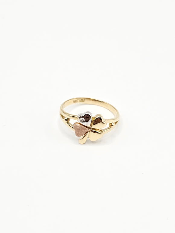 14K Gold Ring - Clover