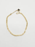 14k Gold Bracelet - Infinity w/Clover