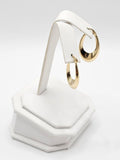 14K Gold Earrings - Huggie Hoops