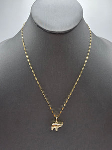 *Special Set* 14k Gold Chain w/pendant - Elephant