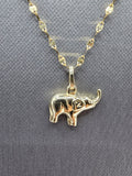 *Special Set* 14k Gold Chain w/pendant - Elephant