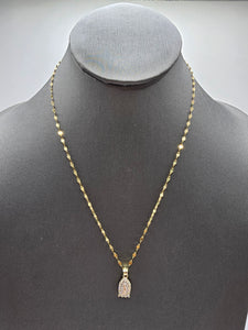 *Special Set* 14k Gold Chain w/pendant - Virgin Mary