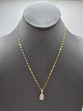 *Special Set* 14k Gold Chain w/pendant - Virgin Mary