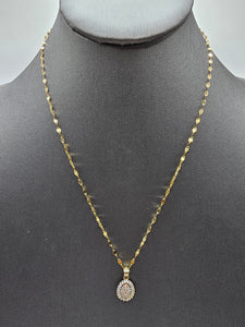 *Special Set* 14k Gold Chain w/pendant - Virgin Mary