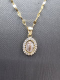 *Special Set* 14k Gold Chain w/pendant - Virgin Mary