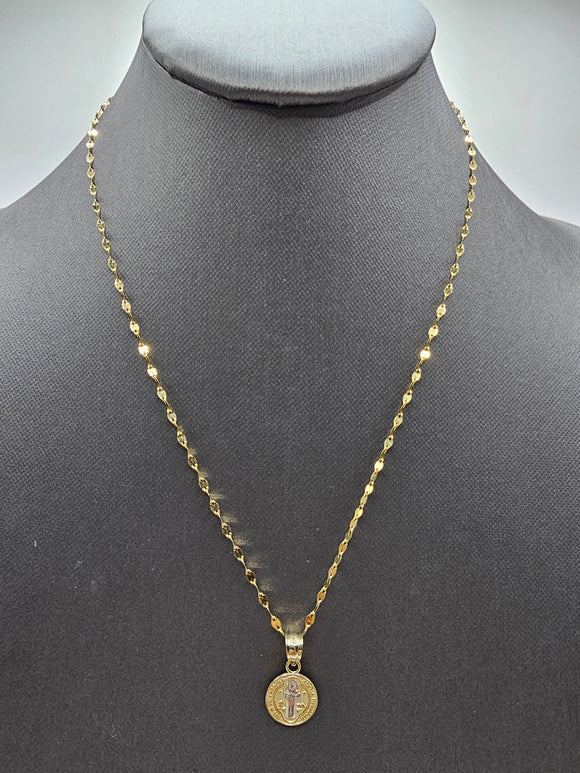 *Special Set* 14k Gold Chain w/pendant - San Benito