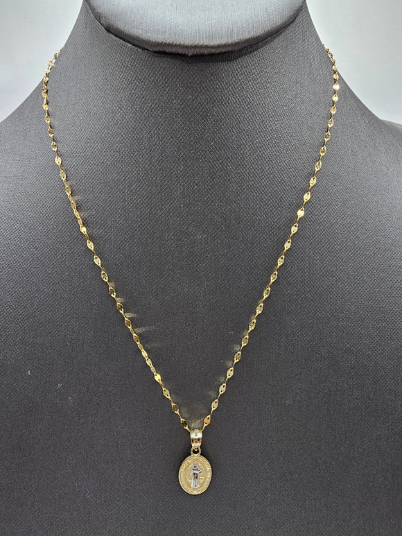 *Special Set* 14k Gold Chain w/pendant - San Benito