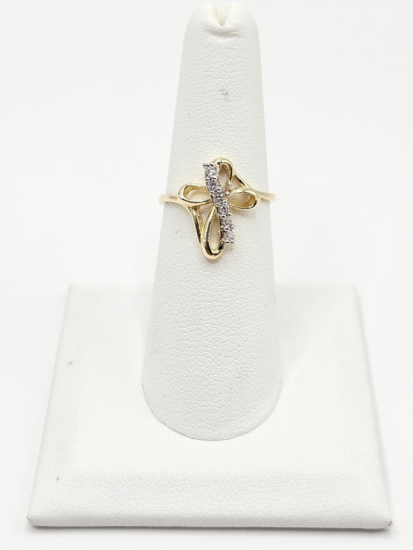 14K Gold Ring - Cross