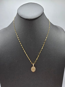 *Special Set* 14k Gold Chain w/pendant - Virgin Mary