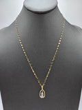 *Special Set* 14k Gold Chain w/pendant - Virgin Mary