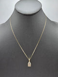 *Special Set* 14k Gold Chain w/pendant - Virgin Mary