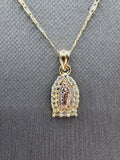 *Special Set* 14k Gold Chain w/pendant - Virgin Mary