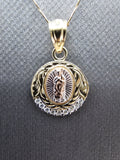 *Special Set* 14k Gold Chain w/pendant - Virgin Mary