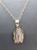 *Special Set* 14k Gold Chain w/pendant - Virgin Mary