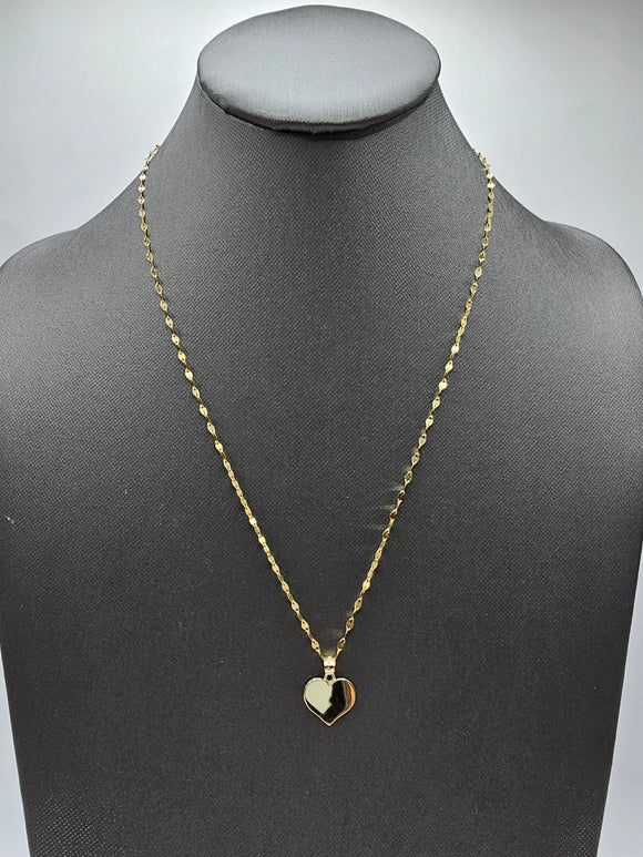 *Special Set* 14k Gold Chain w/pendant - Heart