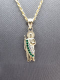 *Special Set* 14k Hollow Gold Chain w/pendant - San Judas