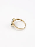 14K Gold Ring - Green Clover