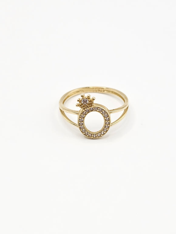 14K Gold Ring - Initial Letter 