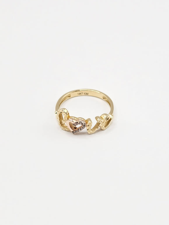 14K Gold Ring - Love