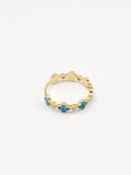 14K Gold Ring - Evil Eye